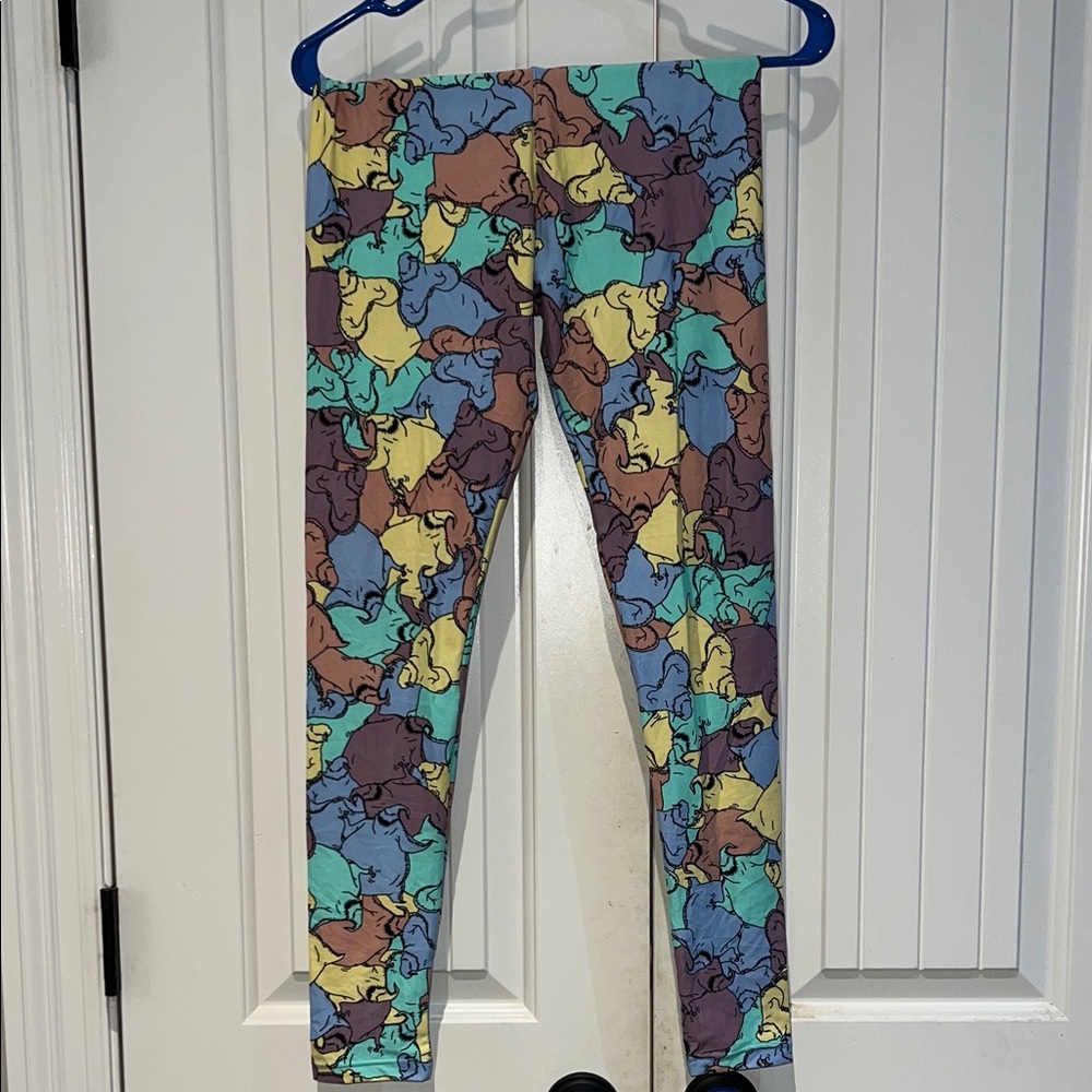 Lularoe Oogie Boogie (Nightmare Before Christmas) OS Leggings